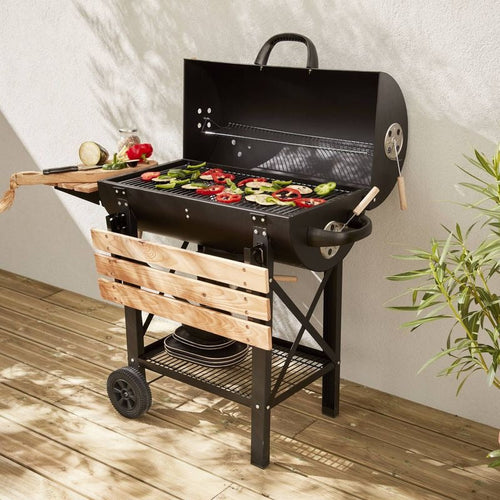 American Charcoal Barbecue REVO Malaga – Smoker with Thermometer