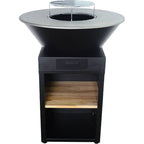 Brasero Plancha REVO Vigo – Ø 81,5 cm – Grille de cuisson – Rangement pour bûches