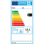 Wood stove REVO 12 kW – Integrated oven – Top outlet