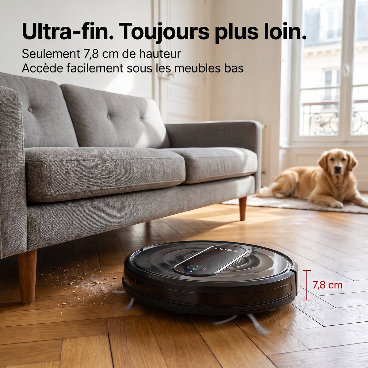 Robot aspirateur laveur REVO G20 Pro – 4 500 Pa – Autonomie jusqu’à 180 min – Contrôle par application