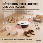Robot aspirateur et laveur 3-en-1 REVO Aero 6 – 6 000 Pa avec station de vidage automatique