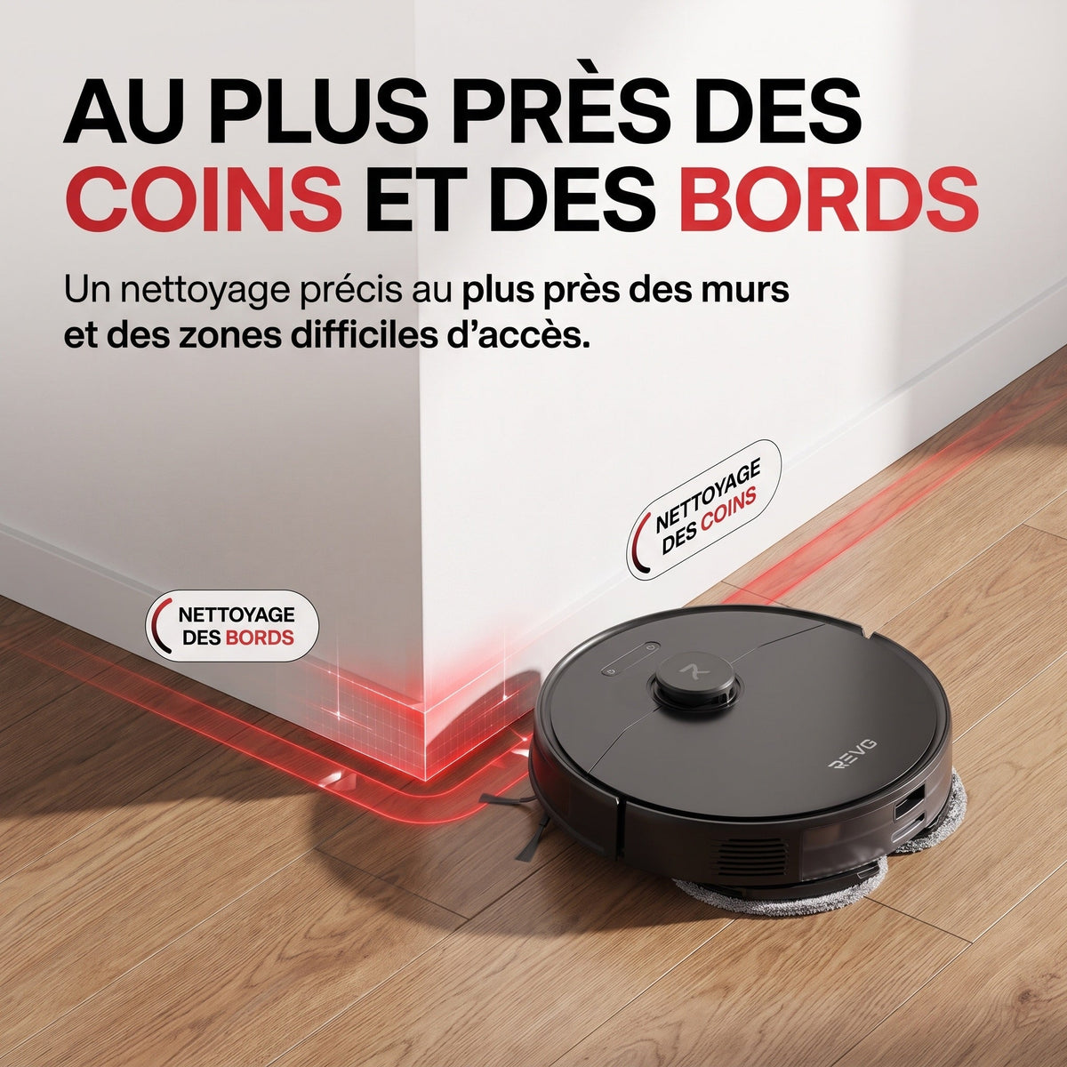 Robot aspirateur laveur REVO S20 Ultra – 36 000 Pa – Navigation 3D – Station automatique