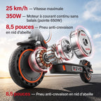 Trottinette Électrique REVO Nova – 350 W (Crête 650 W) – Autonomie 30-35 km – Batterie 36V 7,8 Ah – Pneus 8,5" Nid d'Abeille