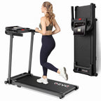 Tapis de course pliable REVO Pace – 10 km/h – 12 programmes – Charge 100 kg – Écran LED
