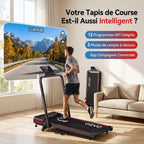 Tapis de course pliable REVO Trail – 12 km/h – 12 programmes HIIT – Écran LED et application connectée