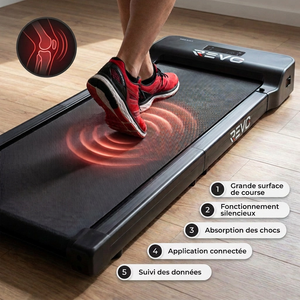 Folding Treadmill REVO WalkingPad – 6 km/h – 110 kg Load – LED Display