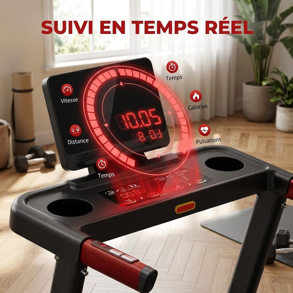 REVO Elevate 15 Treadmill - 15% Automatic Incline - 2.5 HP - 12 km/h - Foldable & Connected