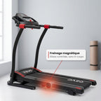 Tapis de course pliable REVO Motion 14 – 0,8 à 14 km/h – 12 programmes – Surface de course 123 × 40 cm – Charge maximale 120 kg
