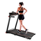 REVO Tempo 16 Folding Treadmill – 1 to 16 km/h – 16 Programs – 120 × 45 cm Surface – Ultra-Compact 19 cm Fold