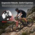 VTT électrique REVO Ridge 65 – 250 W – Jusqu'à 65 km d'autonomie – Batterie amovible 13 Ah – 21 vitesses – Pneus 26"