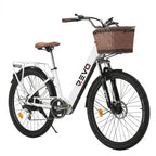 Electric Bike REVO Citya - 250 W - 80 km Range - 36 V 10 Ah Battery - 26" - Basket & Luggage Rack