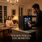 Cave à vin REVO Origine – 8 bouteilles – 21 L – Température réglable de 8 à 18 °C – Commande tactile – 35 dB