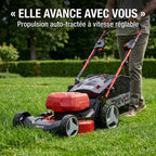 REVO Force 700 Self-Propelled Cordless Lawn Mower – 36V – 47cm Cutting Width – 4 x 4.0 Ah Batteries – 75L Grass Collector – Up to 700 m²