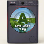 Front-Load Washing Machine REVO Nova 7 – 7 kg Washing Machine – Class A – 1200 rpm – 15 Programs & Steam.