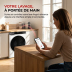 Lave-linge à hublot REVO Majesta 13 – Lave-linge 13 kg – Classe A – 1400 tr/min – 15 programmes – Vapeur et connecté