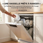 Lave-Vaisselle REVO Clario – 60 cm – 6 Programmes – Séchage Extra – 48 dB – Panier Réglable 3 Niveaux