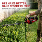 Cordless Hedge Trimmer REVO Silex 55 – 18 V – 55 cm Blade – Cuts up to 19 mm – Up to 75 min Runtime