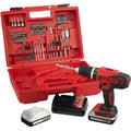 Perceuse-visseuse à percussion sans fil REVO Forge 42 – 18 V – 42 Nm – 2 batteries 2 Ah – 74 accessoires – mandrin 13 mm
