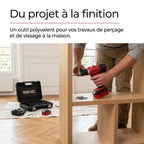 Cordless Drill/Driver REVO Voltis 42 – 18V – 42Nm – 2 x 3Ah Batteries – 2 Speeds – 13mm Chuck – Case Included