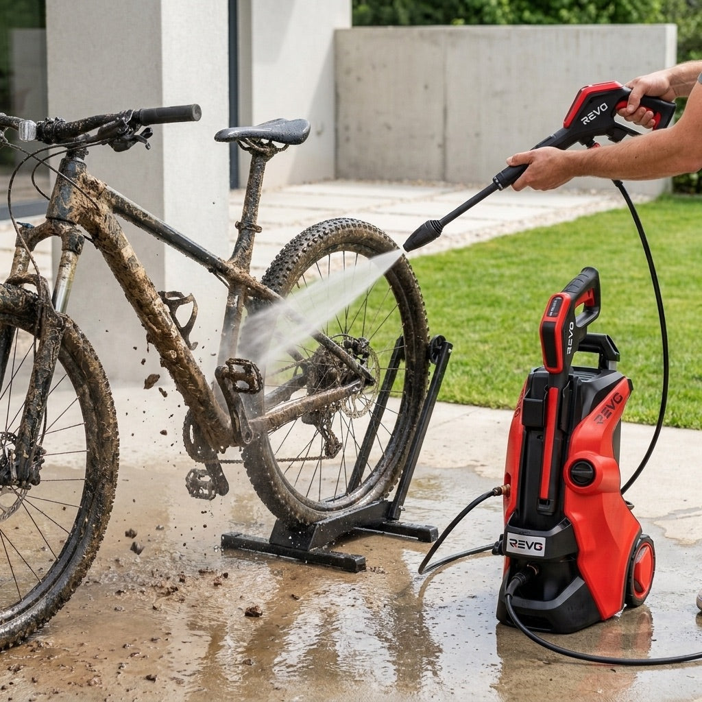 Nettoyeur Haute Pression REVO Vortex 145 – 145 bars – 500 L/h – 40 m²/h – Tuyau 10 m et Contrôle de Pression