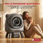 Litière autonettoyante pour chats REVO Nuvia 88 – Capacité 80 + 8 L – Application, sécurité 10 niveaux et élimination des odeurs