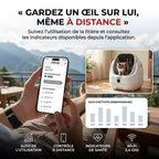 Litière autonettoyante pour chats REVO Alvya 9 – Conception ouverte – Bac hermétique 9 L – Application Wi-Fi et nettoyage en profondeur
