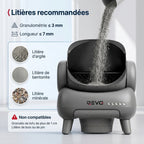 Litière autonettoyante pour chats REVO Serenis 14 – Conception ouverte, bac à déchets 11,23 L, application Wi-Fi & 9 capteurs de sécurité