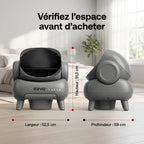 Litière autonettoyante pour chats REVO Serenis 14 – Conception ouverte, bac à déchets 11,23 L, application Wi-Fi & 9 capteurs de sécurité