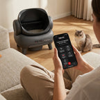 Litière autonettoyante pour chats REVO Serenis 14 – Conception ouverte, bac à déchets 11,23 L, application Wi-Fi & 9 capteurs de sécurité