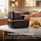 Friteuse à air chaud REVO Majora 10 – 10,4 L – 2 zones de cuisson – 7 fonctions – 2 470 W – 240 °C