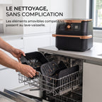 Friteuse à air chaud REVO Majora 10 – 10,4 L – 2 zones de cuisson – 7 fonctions – 2 470 W – 240 °C