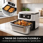 Friteuse à air chaud REVO Astoria 10 – 10,4 L – 2 zones de cuisson – 7 modes – 2 470 W