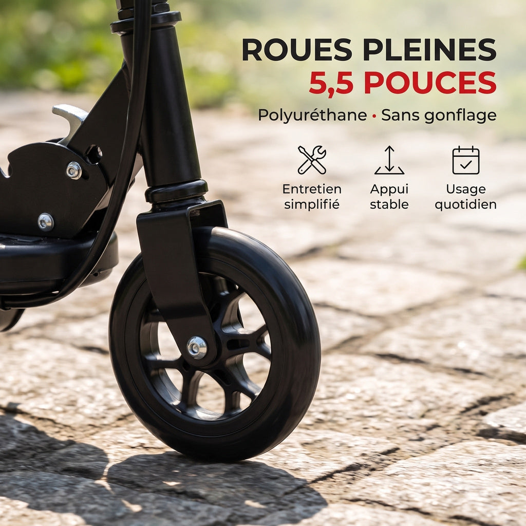 Trottinette électrique enfant REVO KidVolt 12 – 120 W – Jusqu’à 12 km/h – Autonomie 8 à 10 km – Pliable & réglable