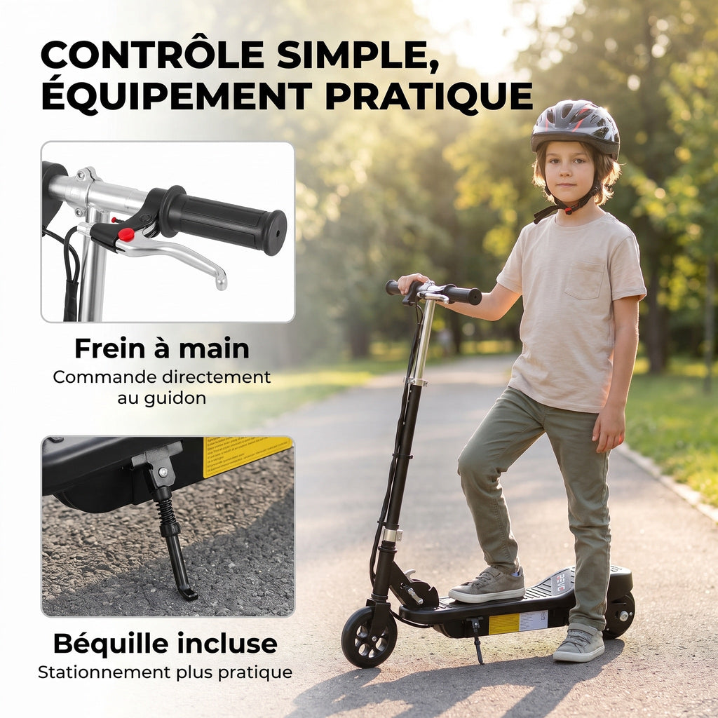 Trottinette électrique enfant REVO KidVolt 12 – 120 W – Jusqu’à 12 km/h – Autonomie 8 à 10 km – Pliable & réglable