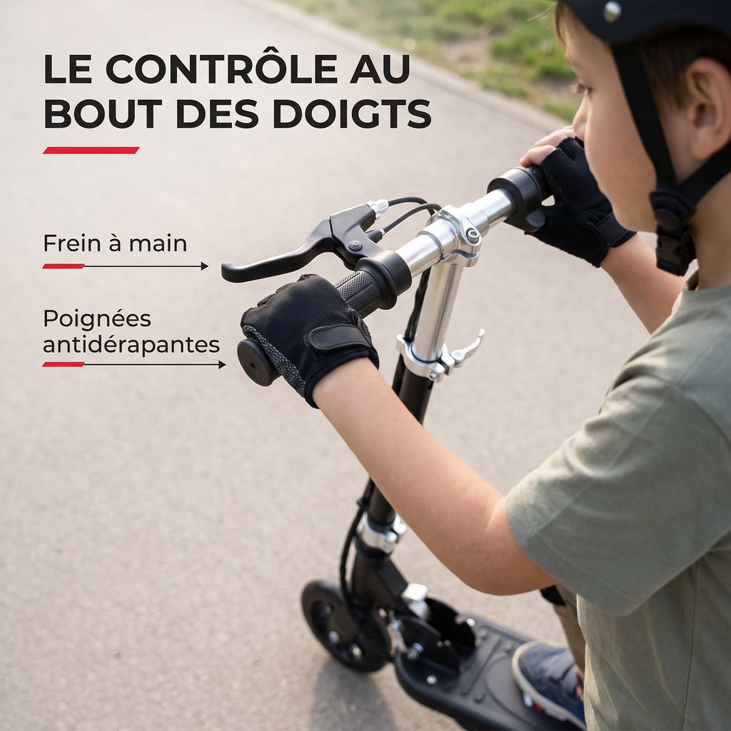 Trottinette électrique enfant REVO KidVolt 12 – 120 W – Jusqu’à 12 km/h – Autonomie 8 à 10 km – Pliable & réglable