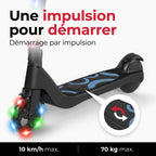 Trottinette Électrique Enfant REVO Lumio 45 – 45 W – Jusqu’à 10 km/h – Autonomie 4 km – LED Multicolores – Guidon Réglable