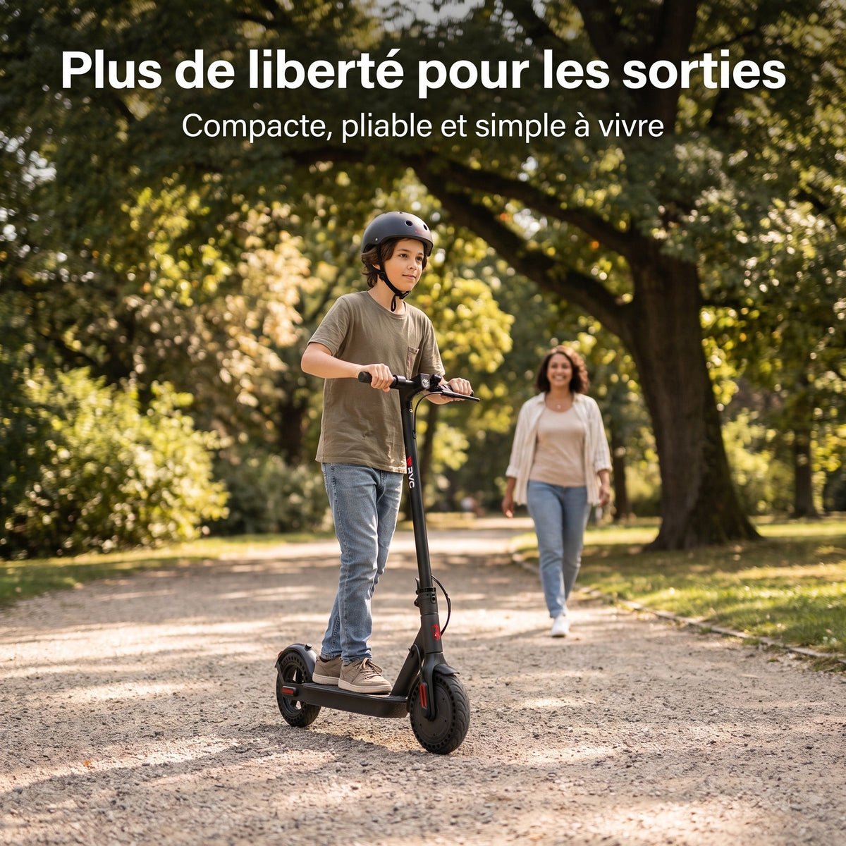 Trottinette électrique REVO Sprinty 350 – Moteur 350 W – Roues 8,5″ – Pliable – Éclairage LED