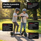 Trottinette électrique pour enfant REVO MiniRide 250 – 250 W – Jusqu’à 20 km/h – Autonomie jusqu’à 16 km – Pliable