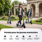 Trottinette électrique pour enfant REVO MiniRide 250 – 250 W – Jusqu’à 20 km/h – Autonomie jusqu’à 16 km – Pliable