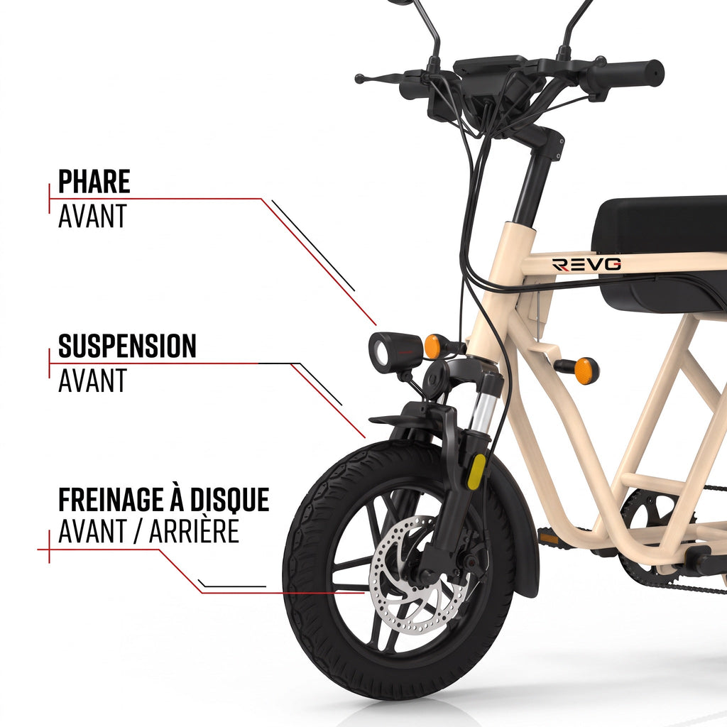 Draisienne électrique REVO Rove 14 – 350 W – Autonomie jusqu’à 40 km – Roues 14" – Batterie amovible 468 Wh