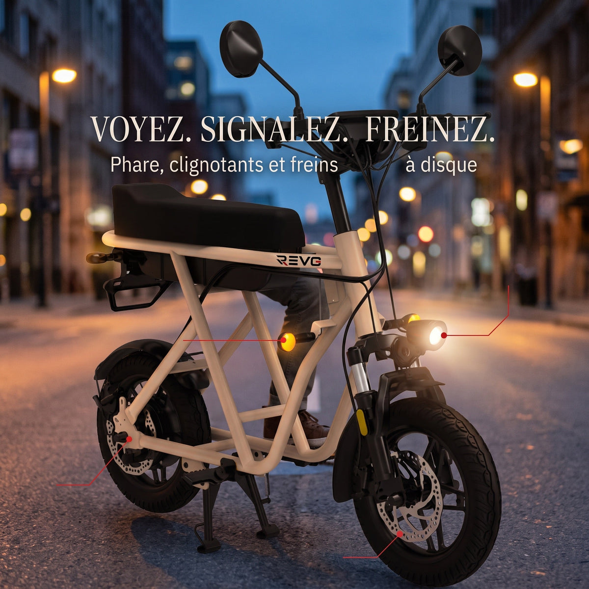 Draisienne électrique REVO Rove 14 – 350 W – Autonomie jusqu’à 40 km – Roues 14" – Batterie amovible 468 Wh