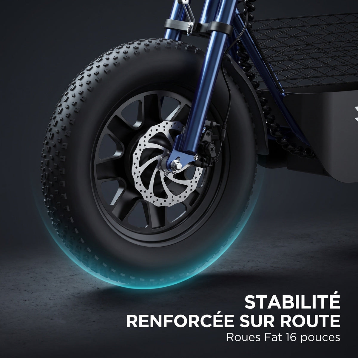 Draisienne électrique REVO Helix 16 – 400 W – Autonomie jusqu’à 30 km – Roues Fat 16" – Double frein à disque