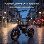 Draisienne électrique pliable REVO Foldix 14 – 250 W – Batterie 36 V 12 Ah – Autonomie jusqu’à 50 km – Application – Roues 14"