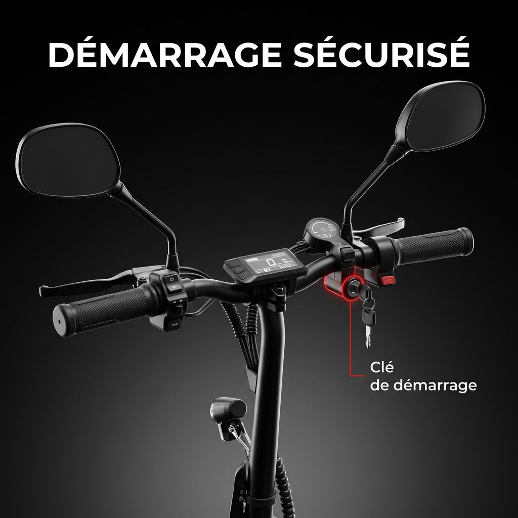 Draisienne électrique REVO Nexo 14 – Pneus 14" – Double frein à disque – Pliable – Charge 120 kg
