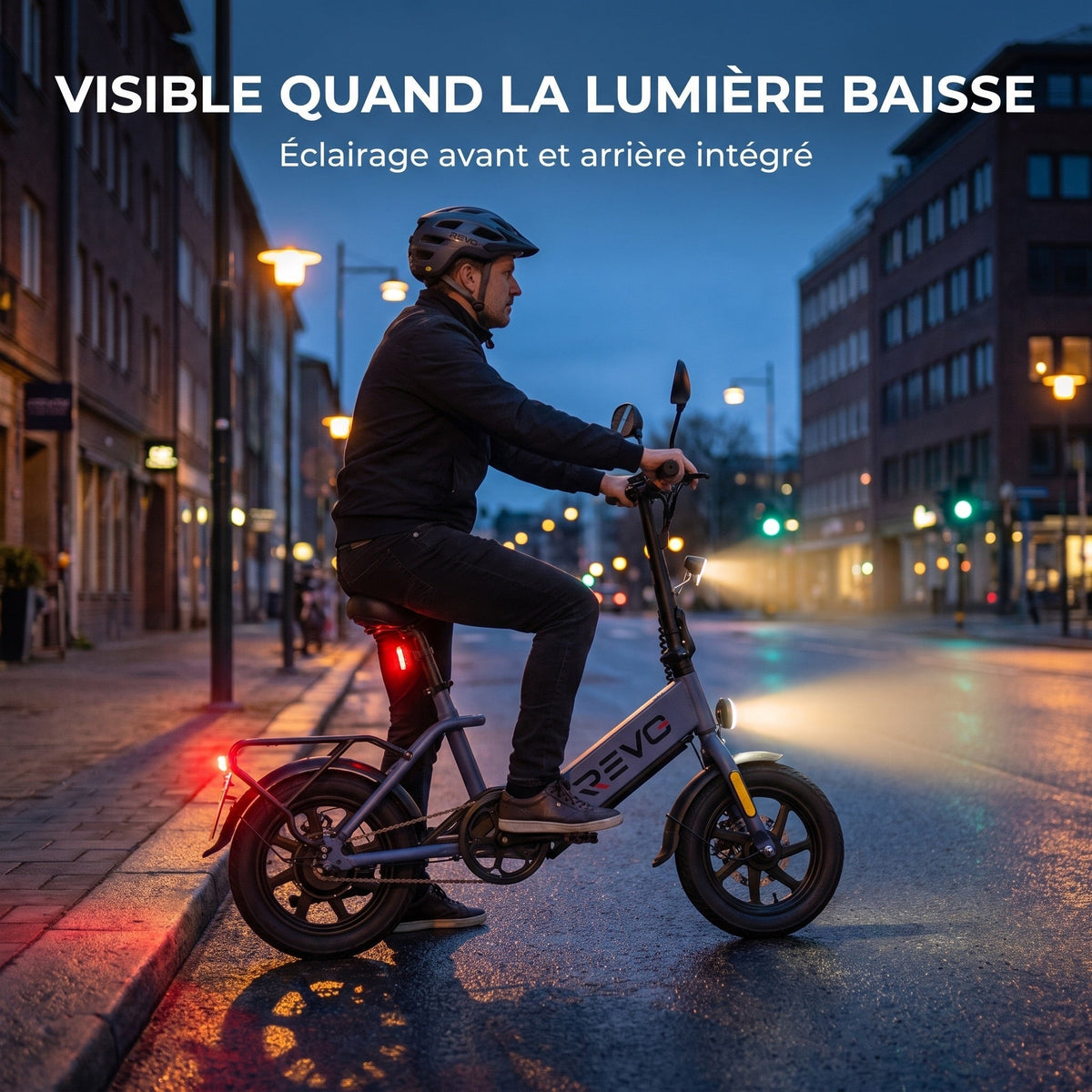 Draisienne électrique REVO Nexo 14 – Pneus 14" – Double frein à disque – Pliable – Charge 120 kg