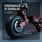 Trottinette Électrique REVO Talon X2 – Double Moteur – Batterie 60 V 33 Ah – Autonomie 80 à 100 km – Pneus Tout-Terrain 11"