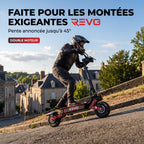 Trottinette Électrique REVO Talon X2 – Double Moteur – Batterie 60 V 33 Ah – Autonomie 80 à 100 km – Pneus Tout-Terrain 11"