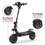 Trottinette Électrique REVO Dominion 60 – Batterie 60 V 35 Ah – 25 km/h – Pneus Tubeless 11″ – Double Suspension