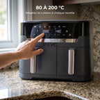 Air Fryer REVO Twinora 11 – 11 L – Double zone 6,5 L + 4,5 L – 2 700 W – 7 programmes
