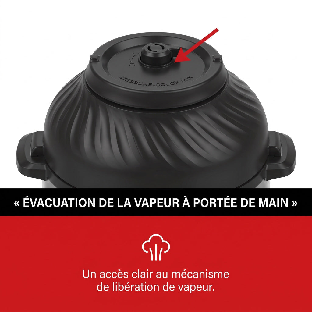 Multicuiseur et Air Fryer REVO Fusion 6 – 5,7 L – 1500 W – 11 fonctions de cuisson – Cuisson sous pression et friture à air